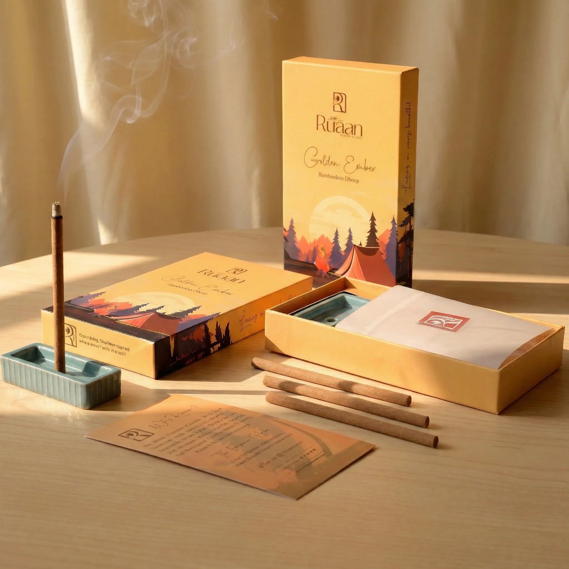 Golden Ember Bambooless Dhoop Sticks