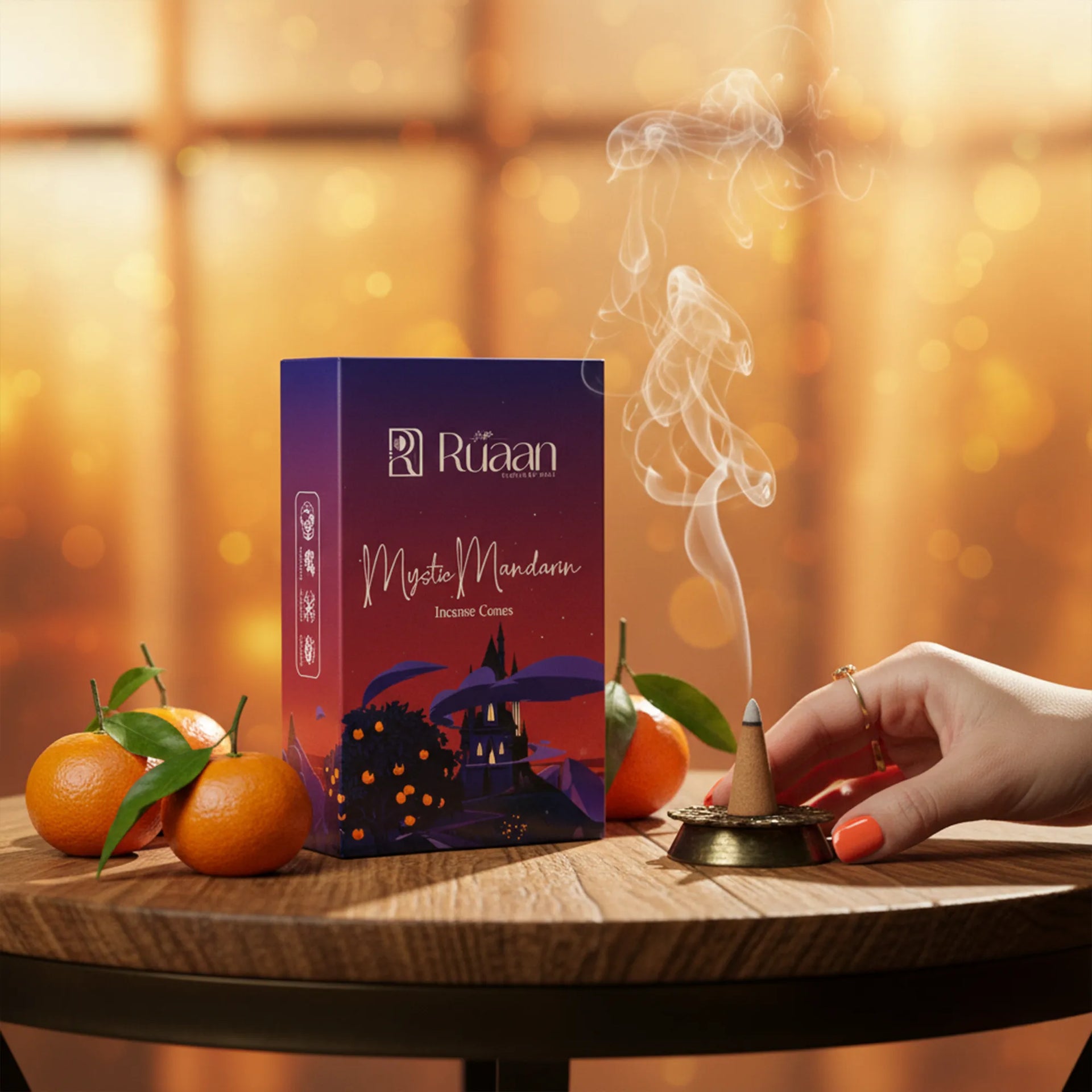 Mystic Mandarin Incense Cones – Energetic Citrusy Zest