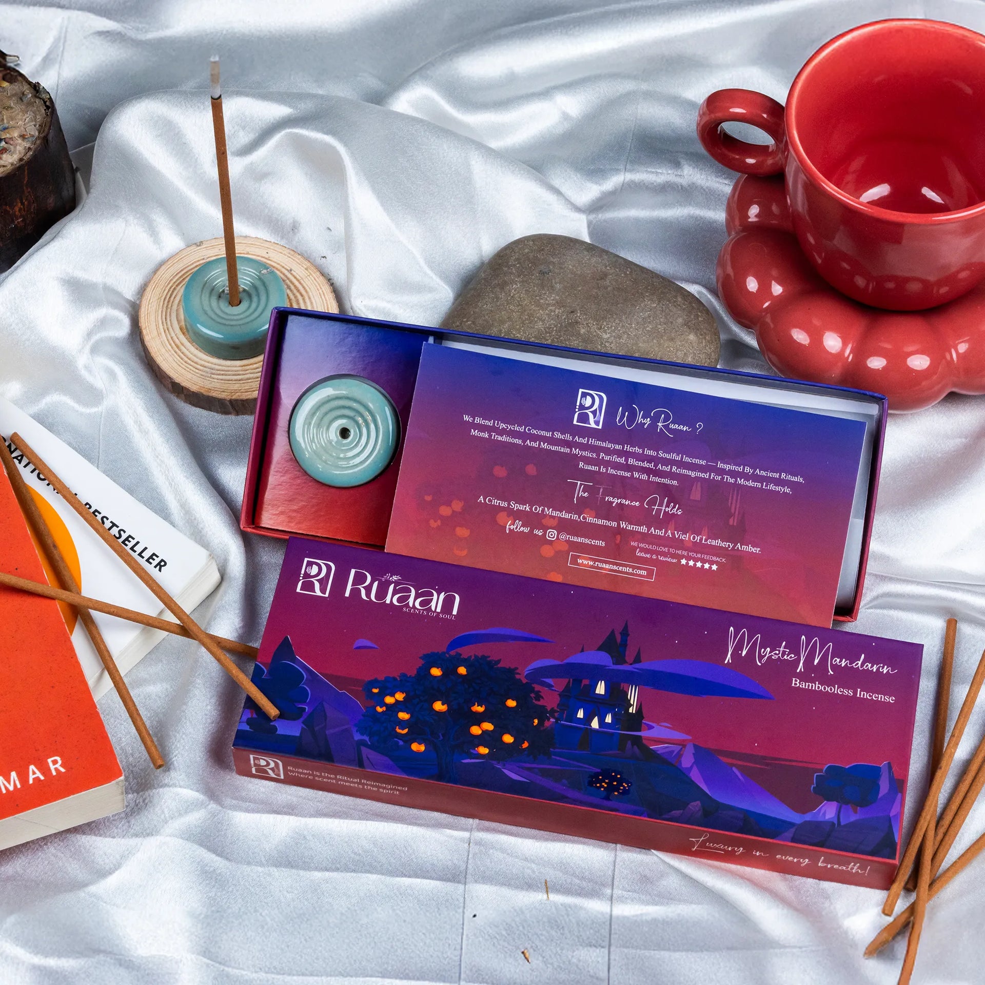 Mystic Mandarin Bambooless Incense Sticks – Energetic Citrusy Zest