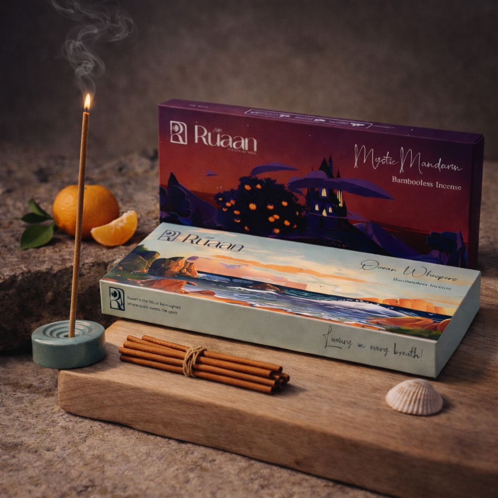 Mystic Mandarin & Ocean Whispers - Bambooless Incense Combo