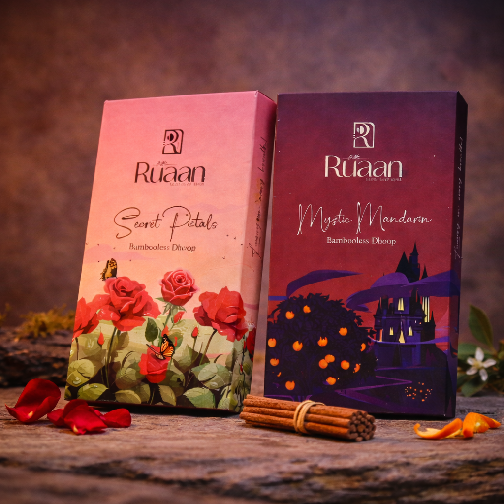 Secret Petals & Mystic Mandarin - Bambooless Dhoop Combo