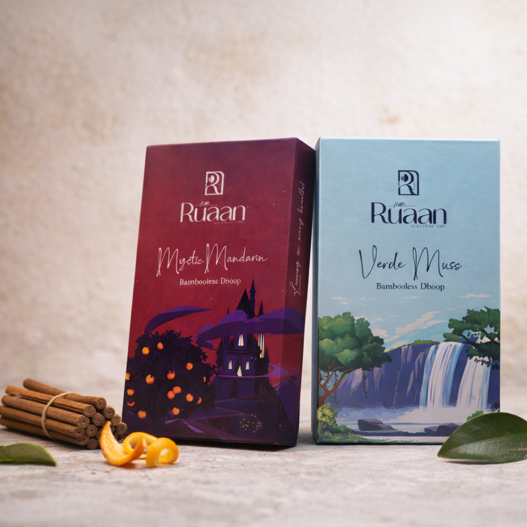 Verde Muse & Mystic Mandarin - Bambooless Dhoop Combo