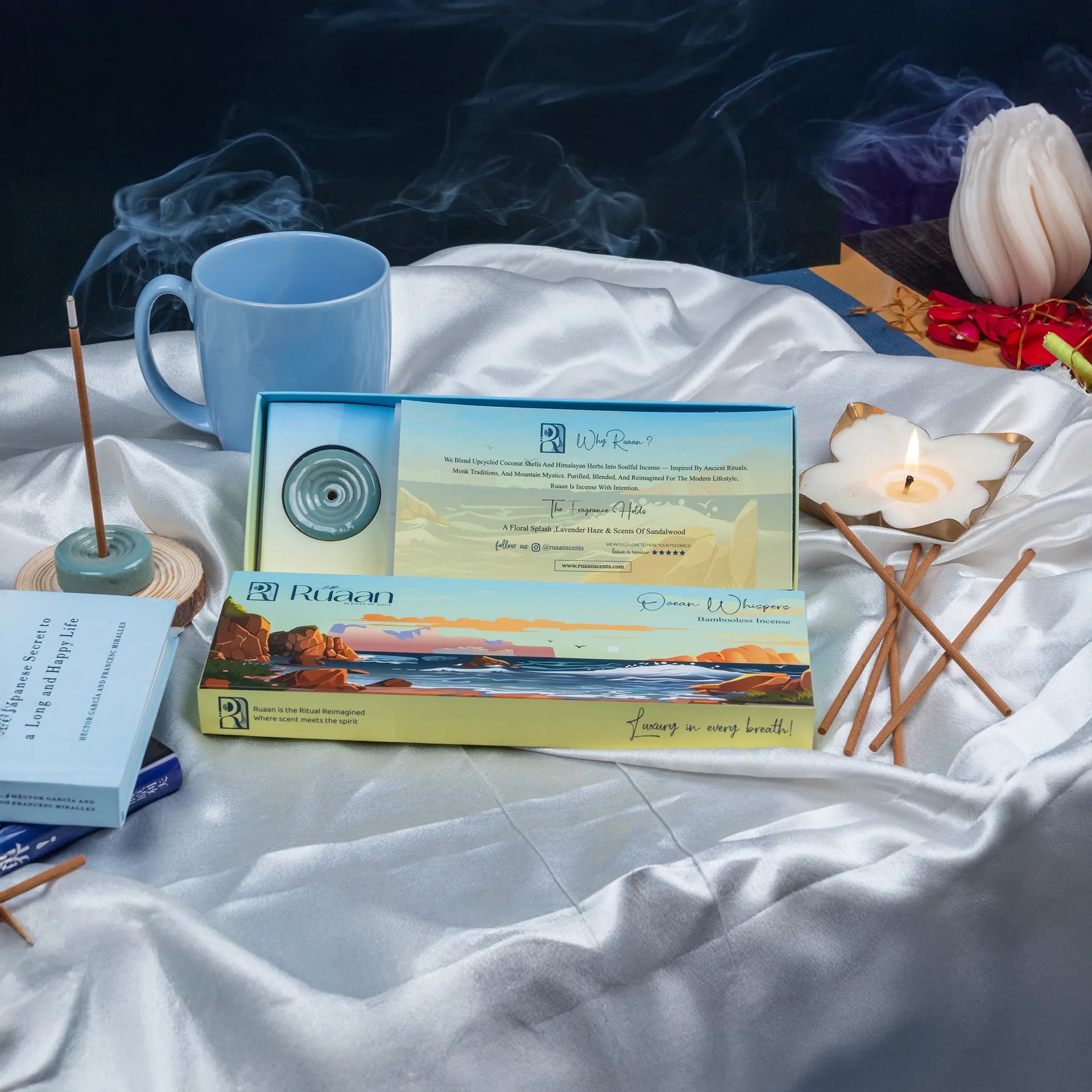 Ocean Whispers Bambooless Incense Sticks – Aqua Marine