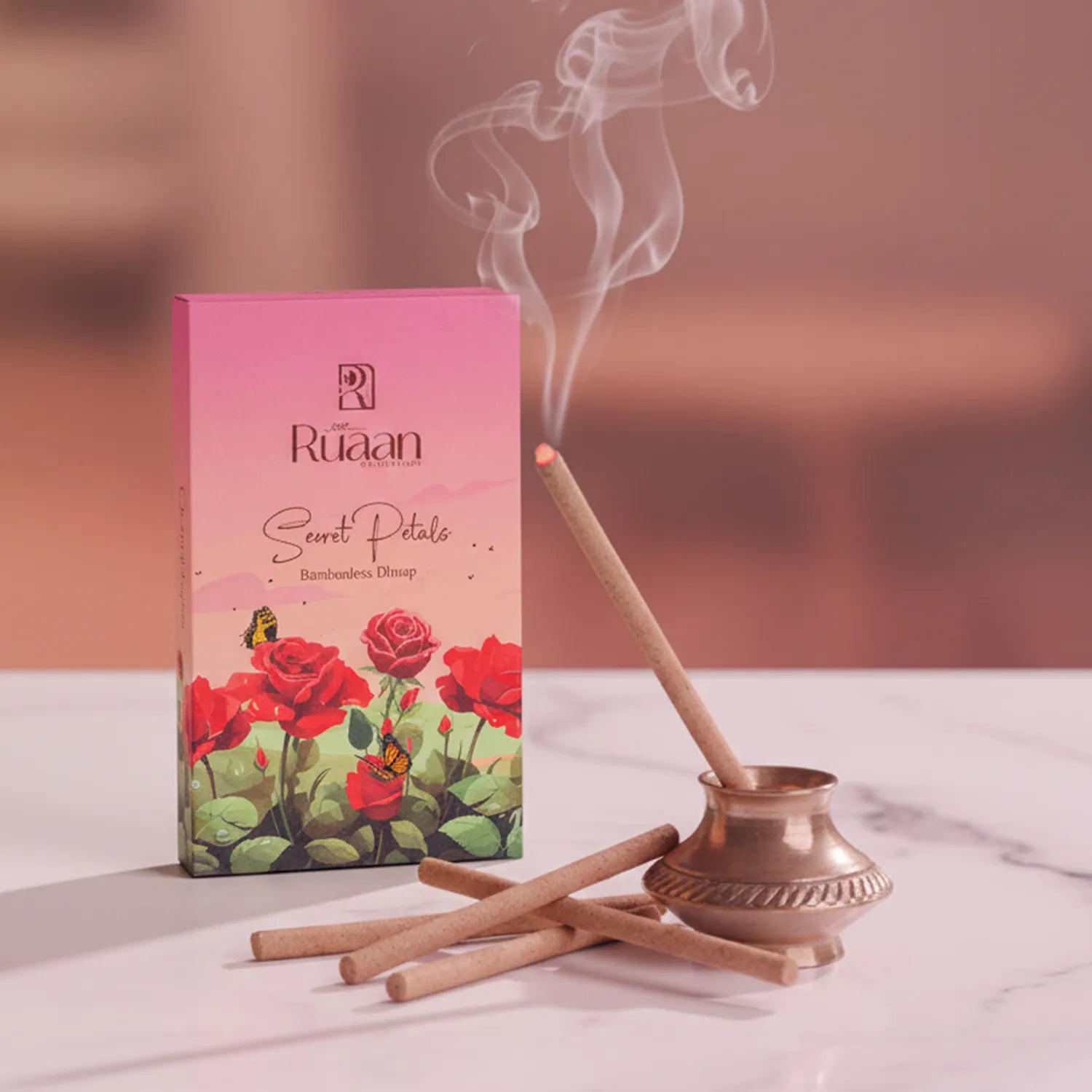 Secret Petals Bambooless Dhoop Sticks – Soft Floral Therapy