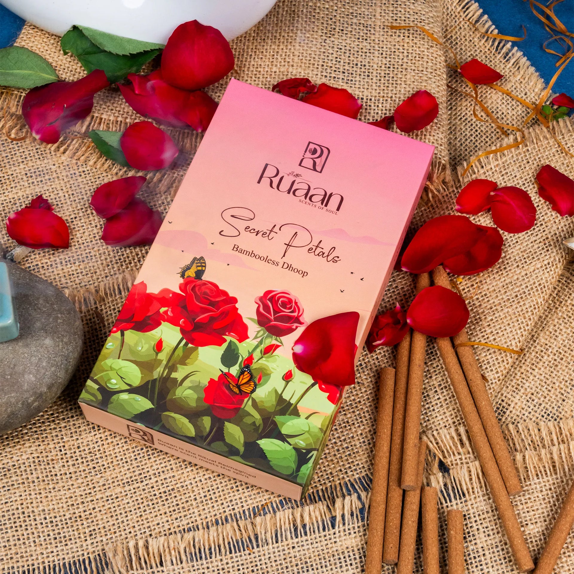 Secret Petals Bambooless Dhoop Sticks – Soft Floral Therapy