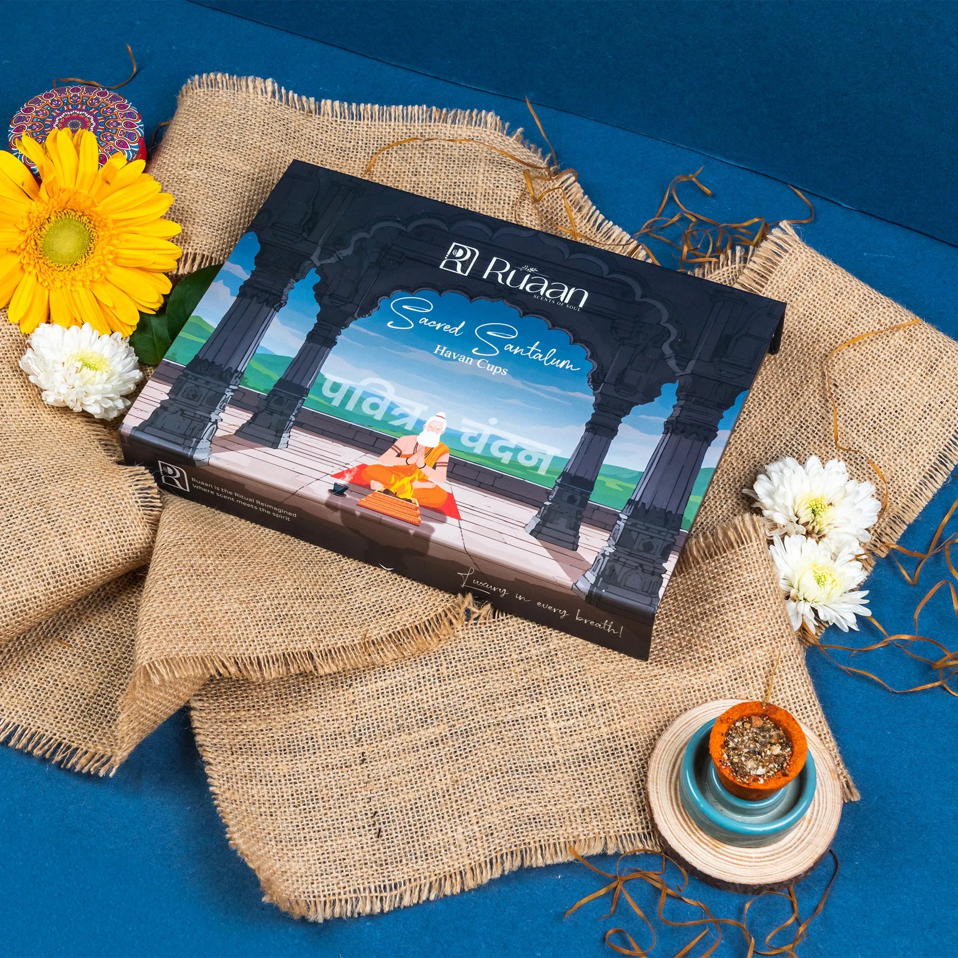 Sacred Santalum Havan Cups – Grounding Sandalwood Aroma