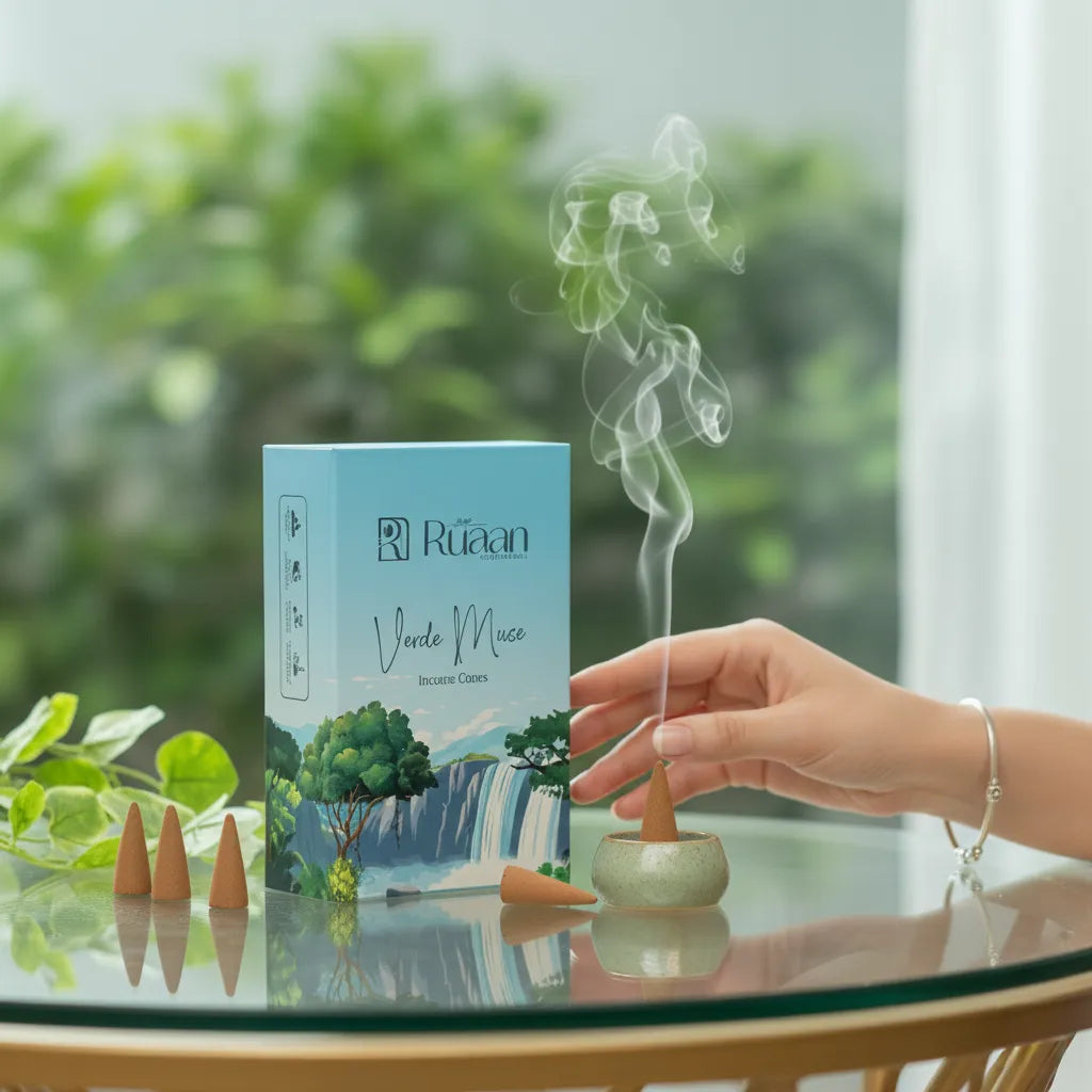 Verde Muse Incense Cones – Botanical Bliss Aroma