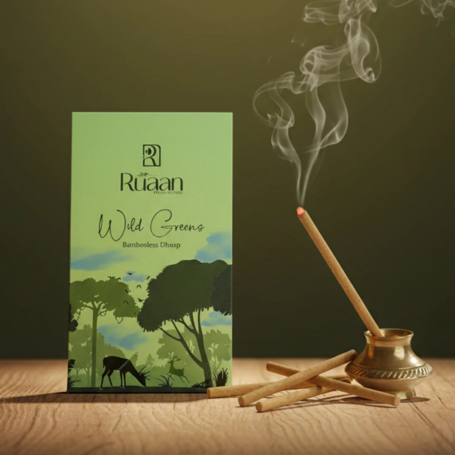 Wild Greens Bambooless Dhoop Sticks – Nature’s Awakening Blend