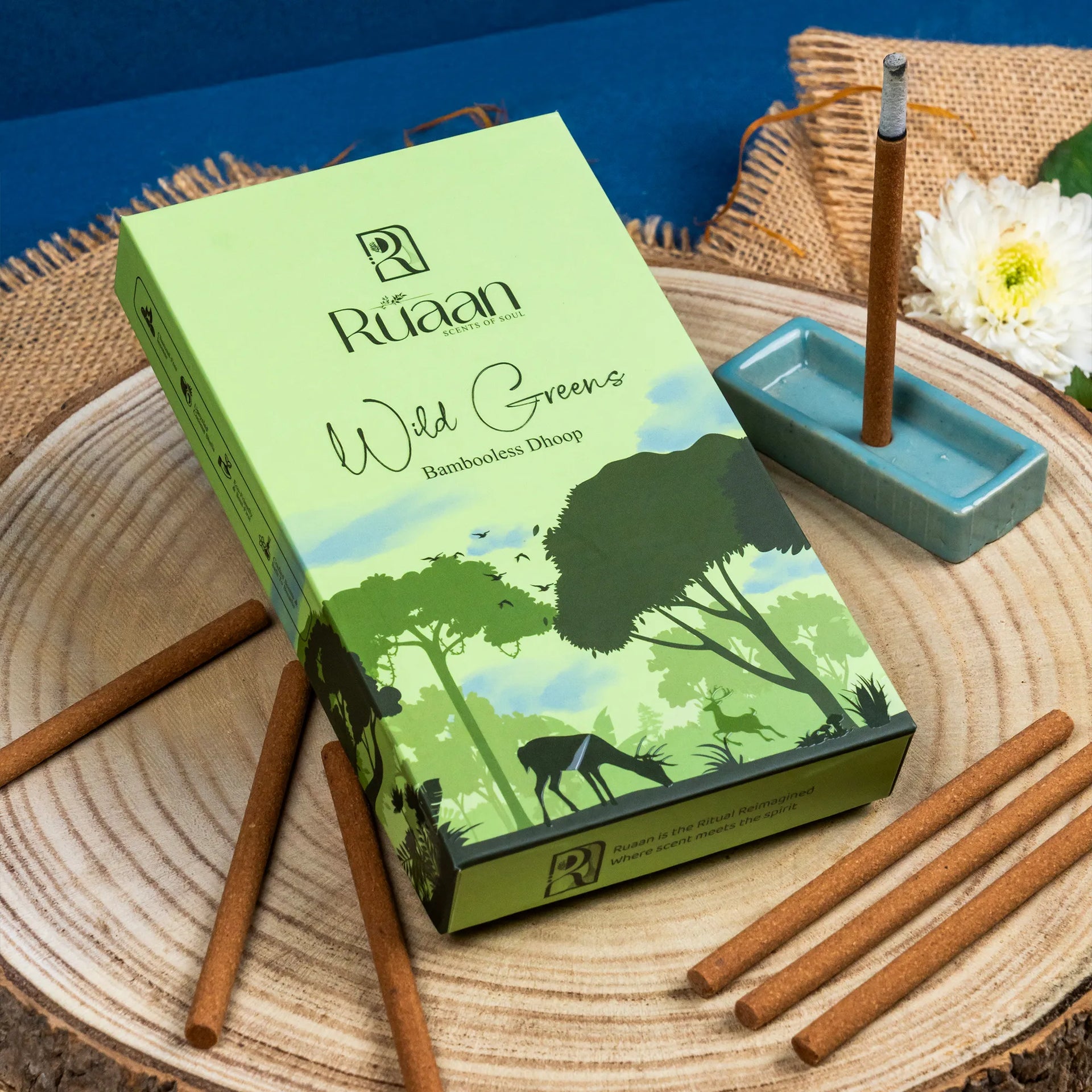 Wild Greens Bambooless Dhoop Sticks – Nature’s Awakening Blend